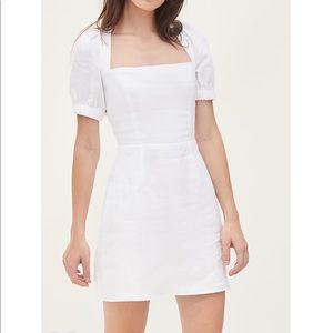 Reformation Lianne Dress - White Linen Size S
